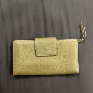 Fossil Green Leather Wallet